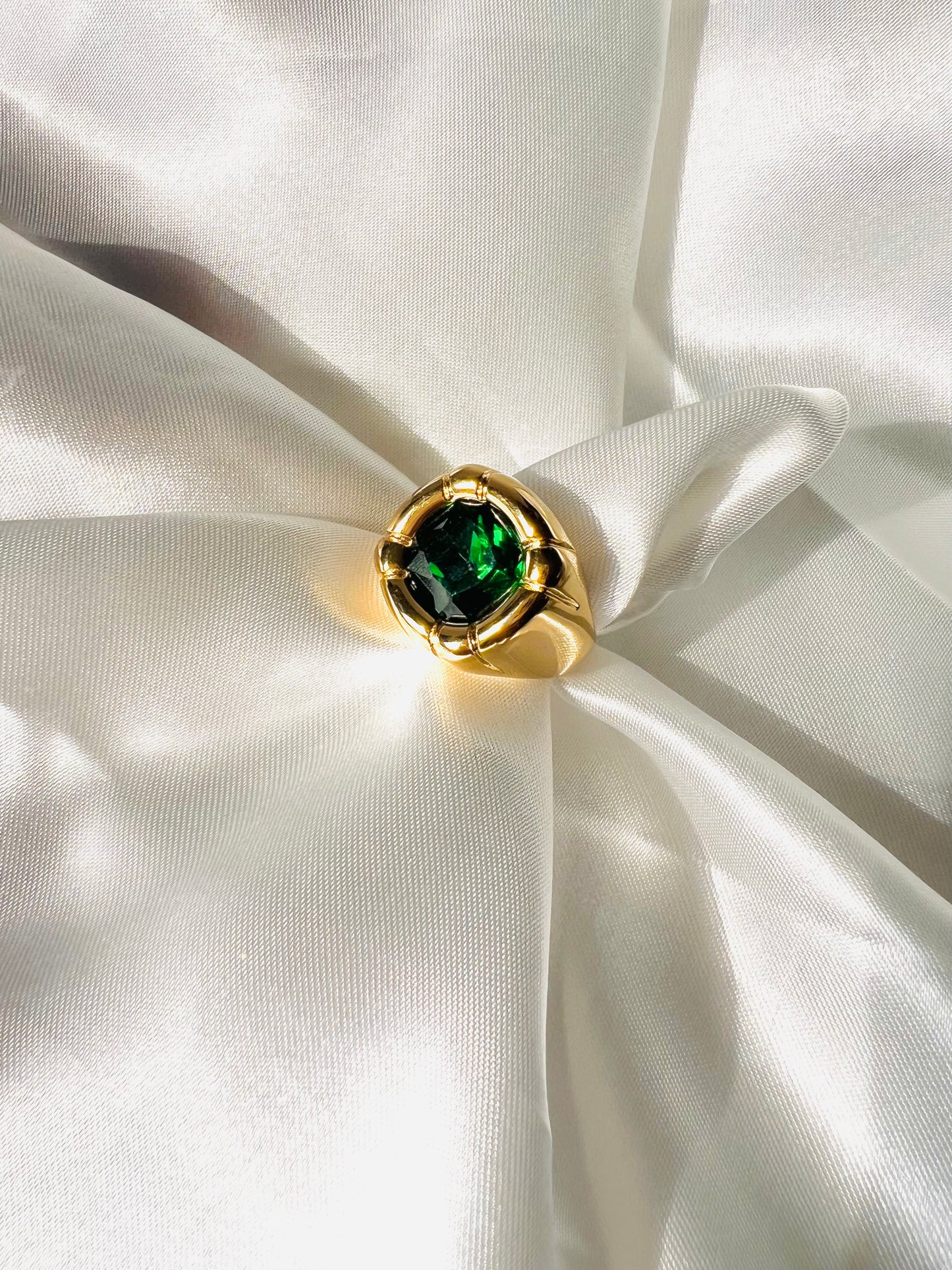 Bague Oslo cristal vert