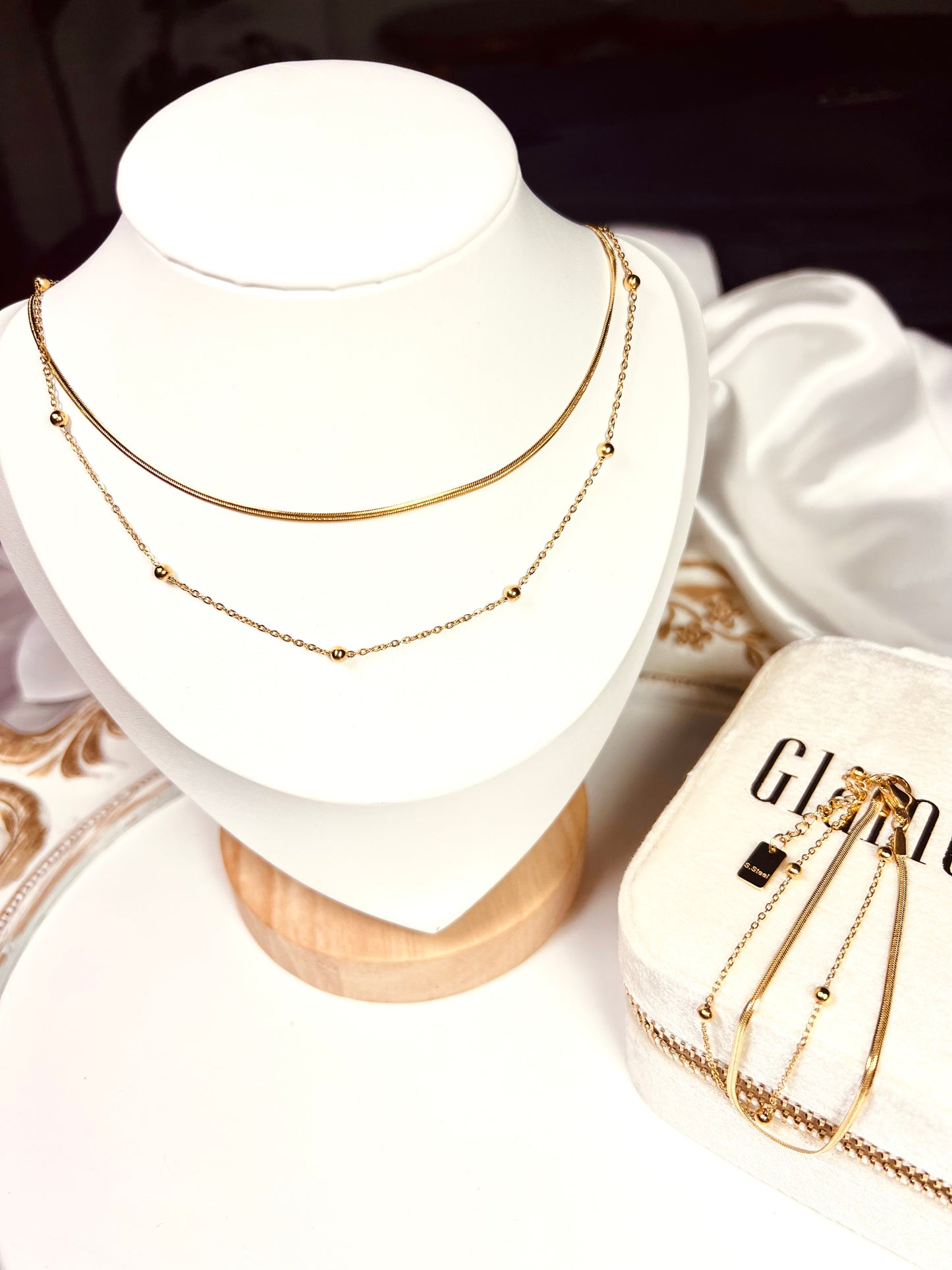 Collier double délicatesse