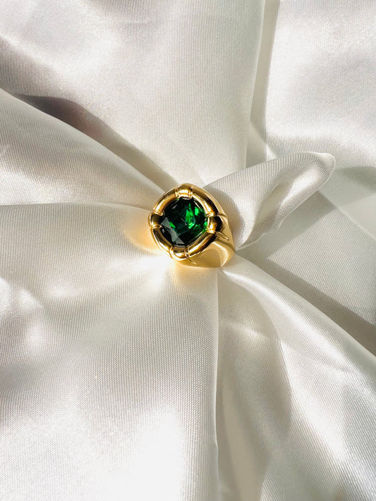 Bague Oslo cristal vert