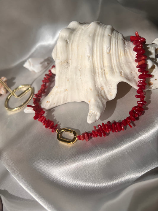 Collier Corail rouge